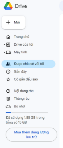 Cách tải file lên google drive trên máy tính bước 1